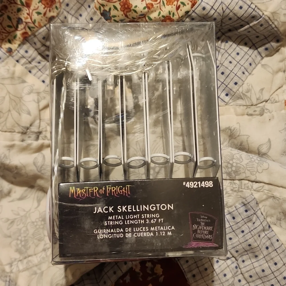 Disney Nightmare Before Christnas Jack Skellington Metal String Lights